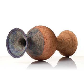 Kyllikki Salmenhaara, a chamotte stoneware floor vase, Arabia, Finland 1950s.