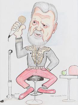 Jope Ruonansuu, Karikatyr av Vesa-Matti Loiri.