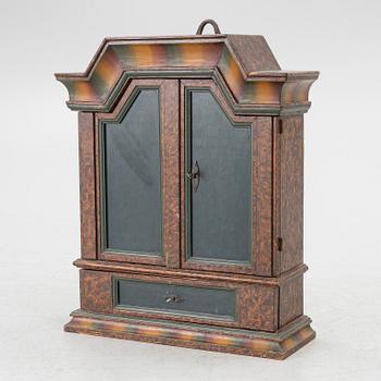 A Swedish hanging cupboard, Värmland, 19th century.