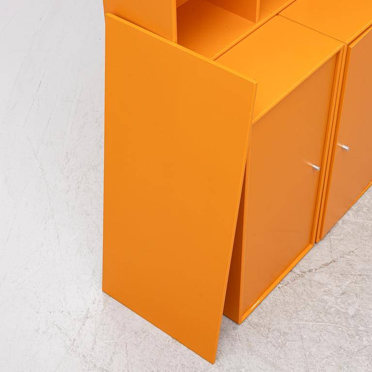 Peter J Lassen, shelf system, 13 pieces, Montana Møbler, Denmark, 2000s.