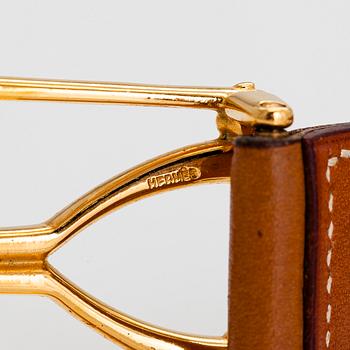 Hermès, a leather belt, year 1980.