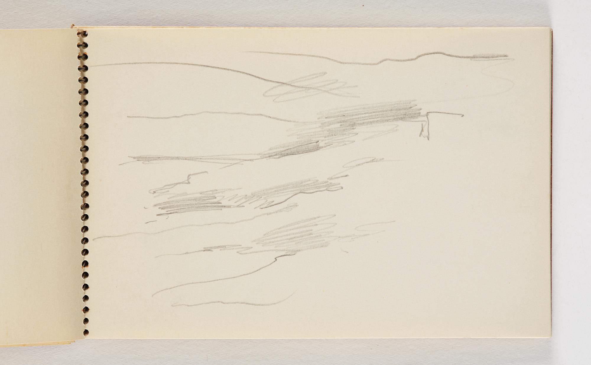 Lotte Laserstein, 10 små skissblock med teckningar.