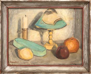 Inez Leander, olja på pannå signerad.