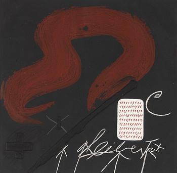 Antoni Tàpies, etching, aquatint and carborundum, signed and numbered XVII/LXXXII.