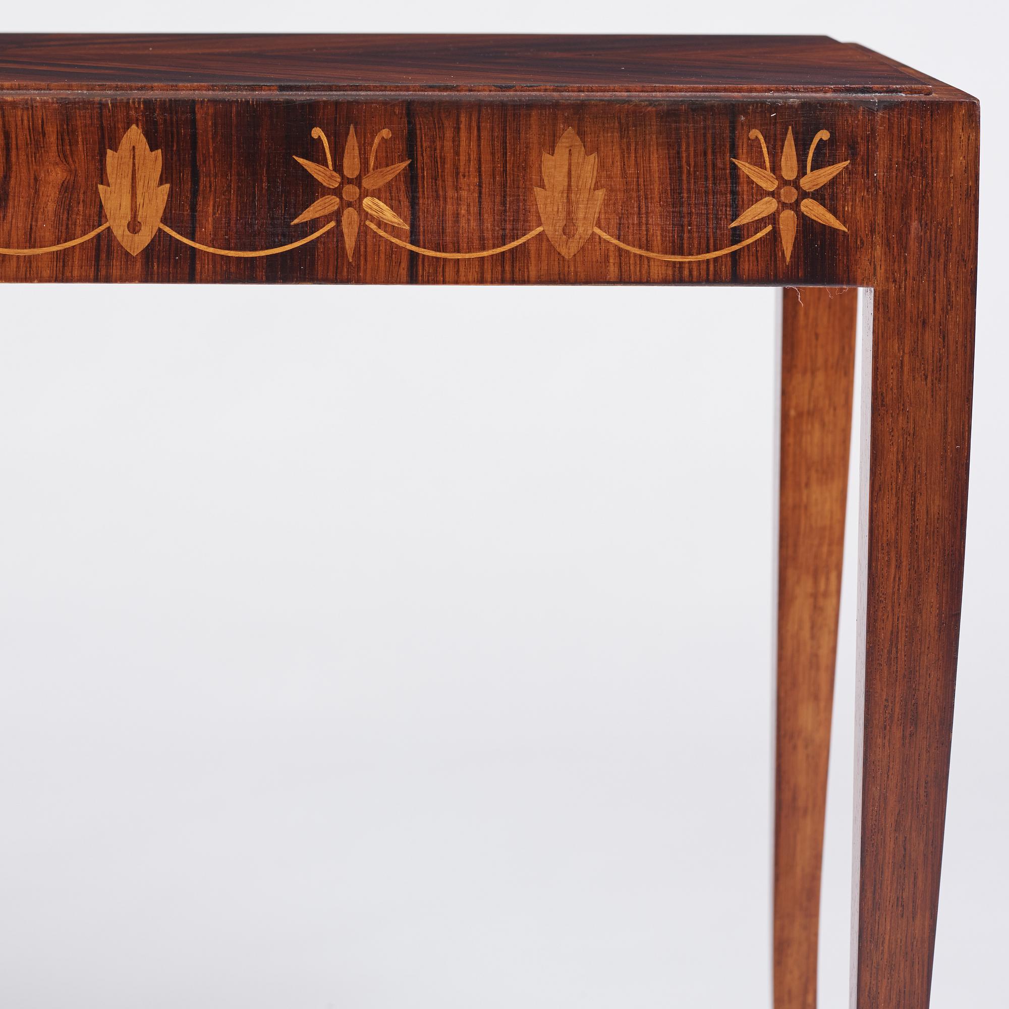 Reiners Möbelfabrik, a Swedish Grace coffee table, dated 26 2 1946.