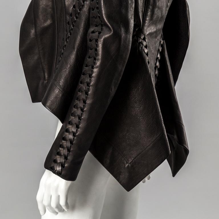 LEATHER JACKET, Rick Owens, italian size 40.