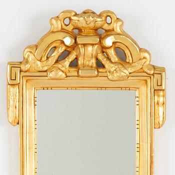 A Gustavian mirror, late 18th Century.