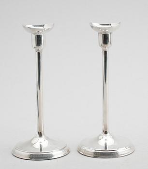 LJUSSTAKAR, 1 par, silver, Ainar Axelsson, GAB, 1974.