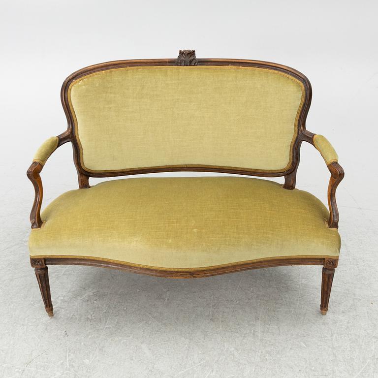 Soffa, Louis XVI, Frankrike, 1800-tal.