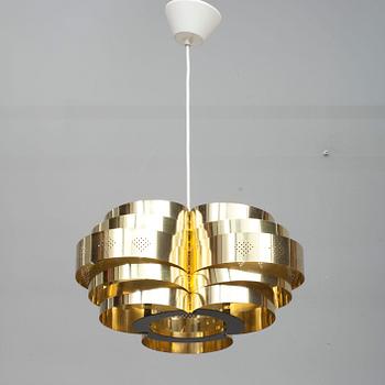 TAKLAMPA, mässing, 1900-talets slut. Höjd ca 60 cm.