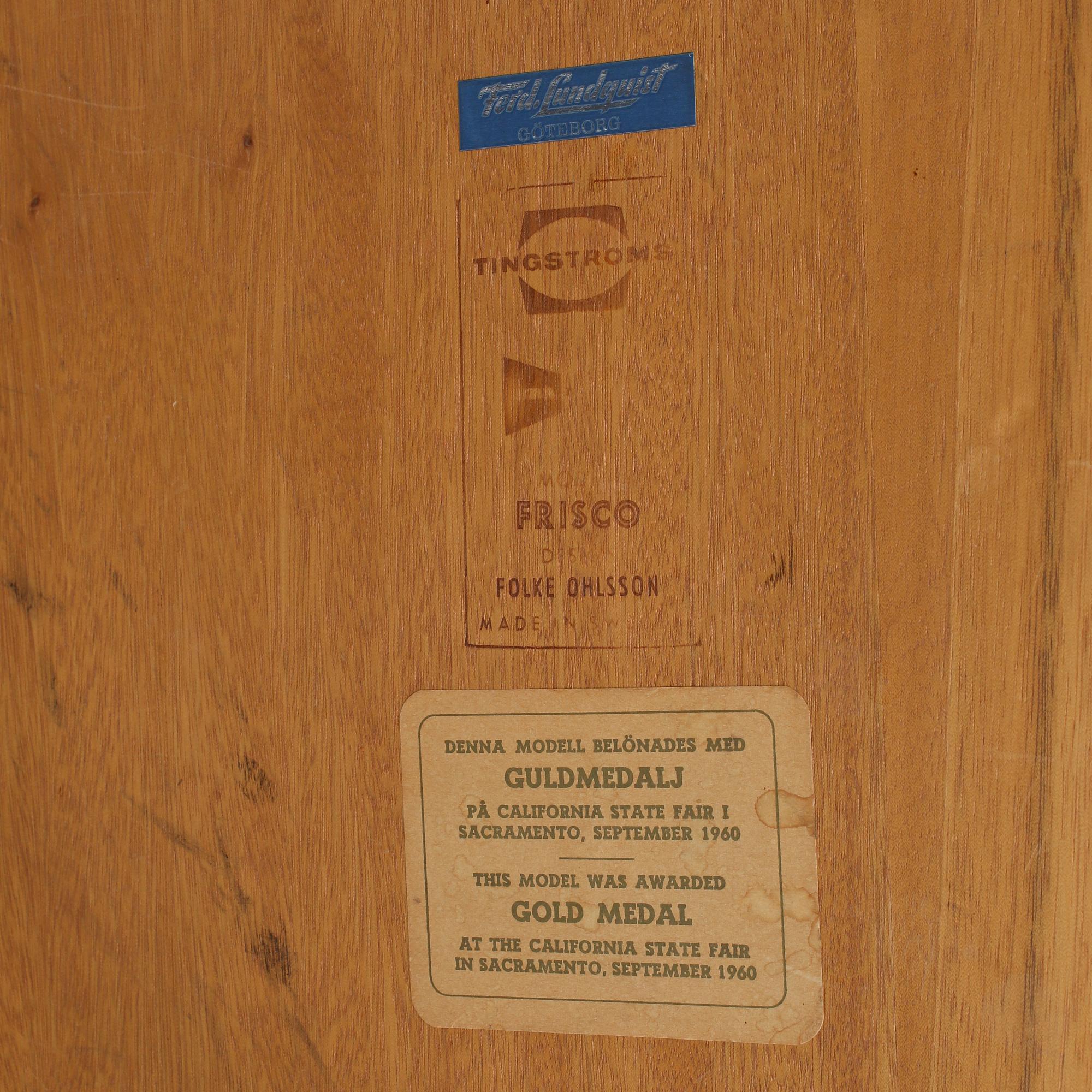 SOFFBORD, "Frisco", Folke Ohlsson, Tingströms, 1950/60-tal.