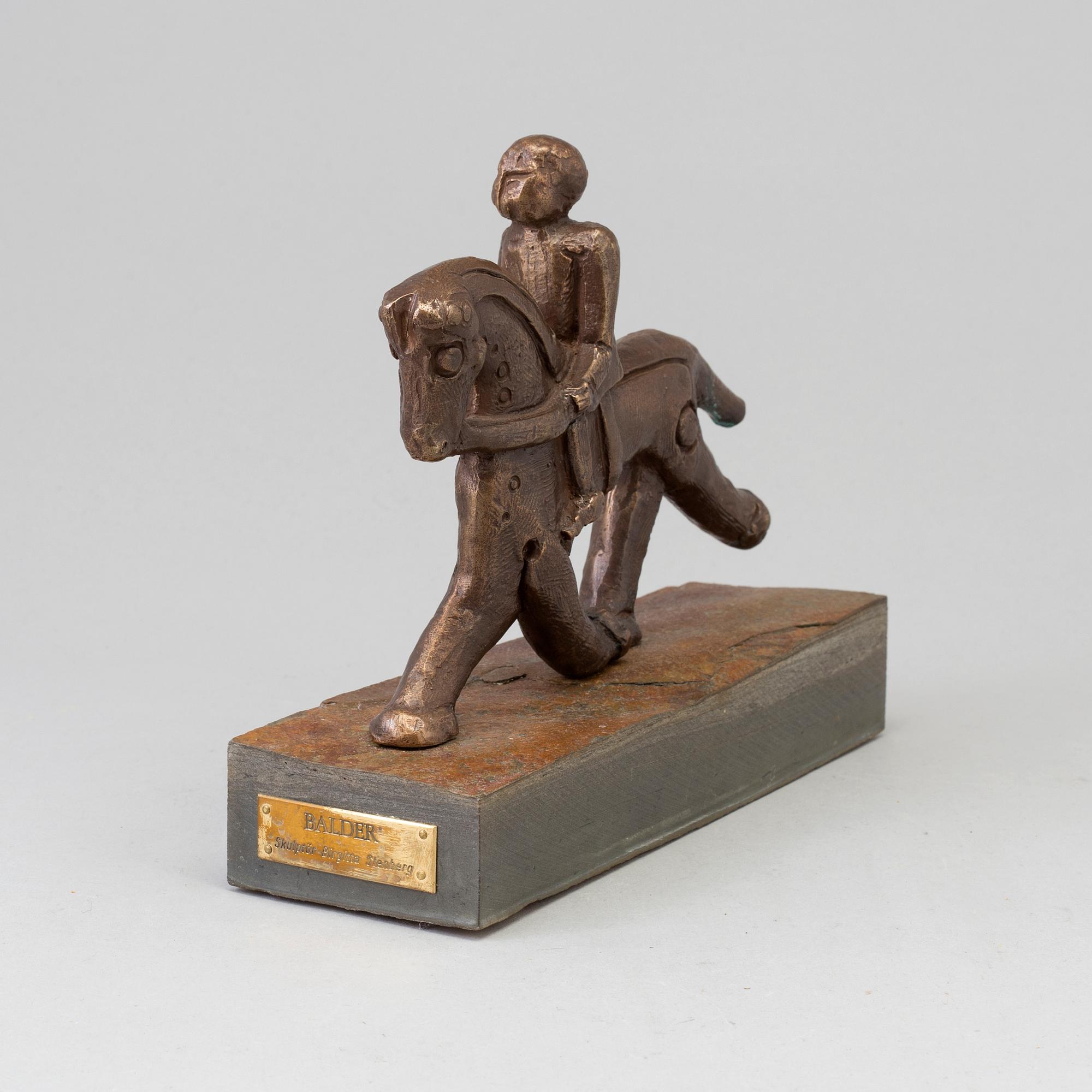 BIRGITTA STENBERG, sculpture, bronze.