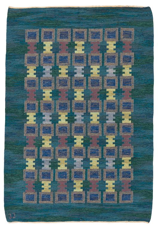 matta, "Sommarnatt", rölakan, ca 203,5 x 133-140 cm, signerad JJ.