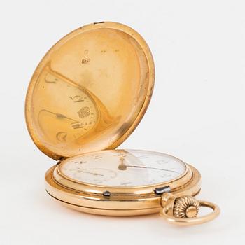 IWC, pocket watch, hunter, 53 mm.