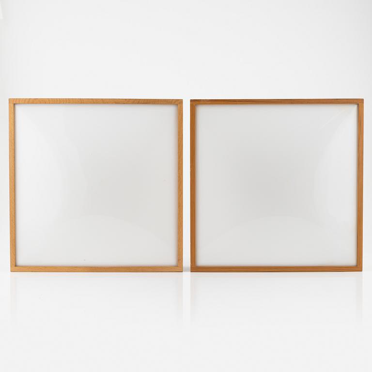 Uno & Östen Christiansson, a pair of wall lamps/ceiling lamps, Luxus, 1960's.