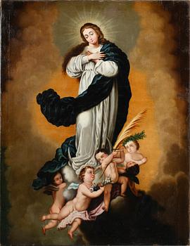 OKÄND KONSTNÄR, olja på duk, 1700-/1800-tal.