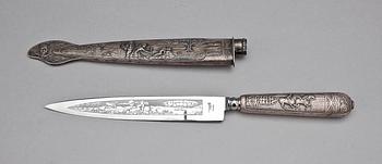 GAUCHOKNIV, silver och stål, Eberle, Argentina, 1900-tal.