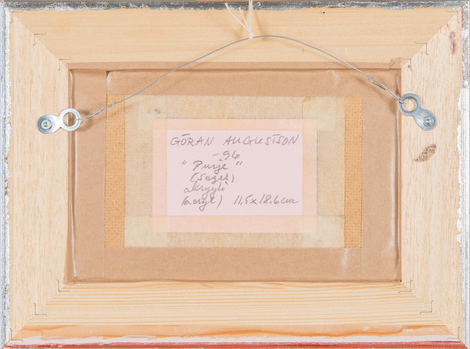 Göran Augustson, "Purje" (Segel).
