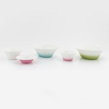 A 98 piece porcelain dinner service, 'Mira Colore', Villeroy & Boch.