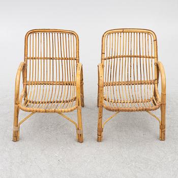 A set of six armchairs, mid/second half of the 20th century.