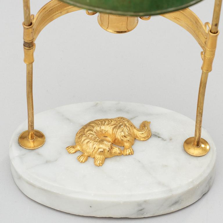 LÄSLAMPA, för ett ljus. Sengustaviansk, omkring år 1800.