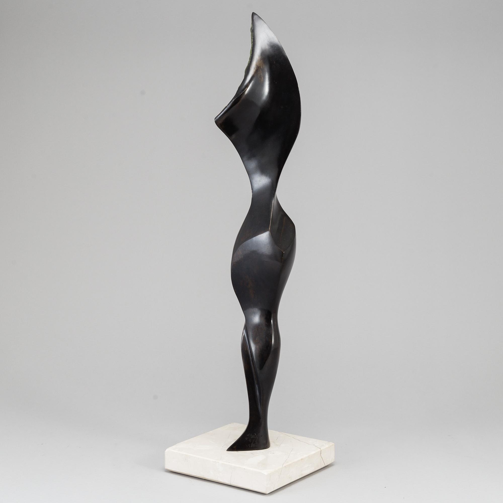 STAN WYS, Sculpture. Signed and dated 1998. Numbered 1/8. Bronze. Height 58.5 cm.