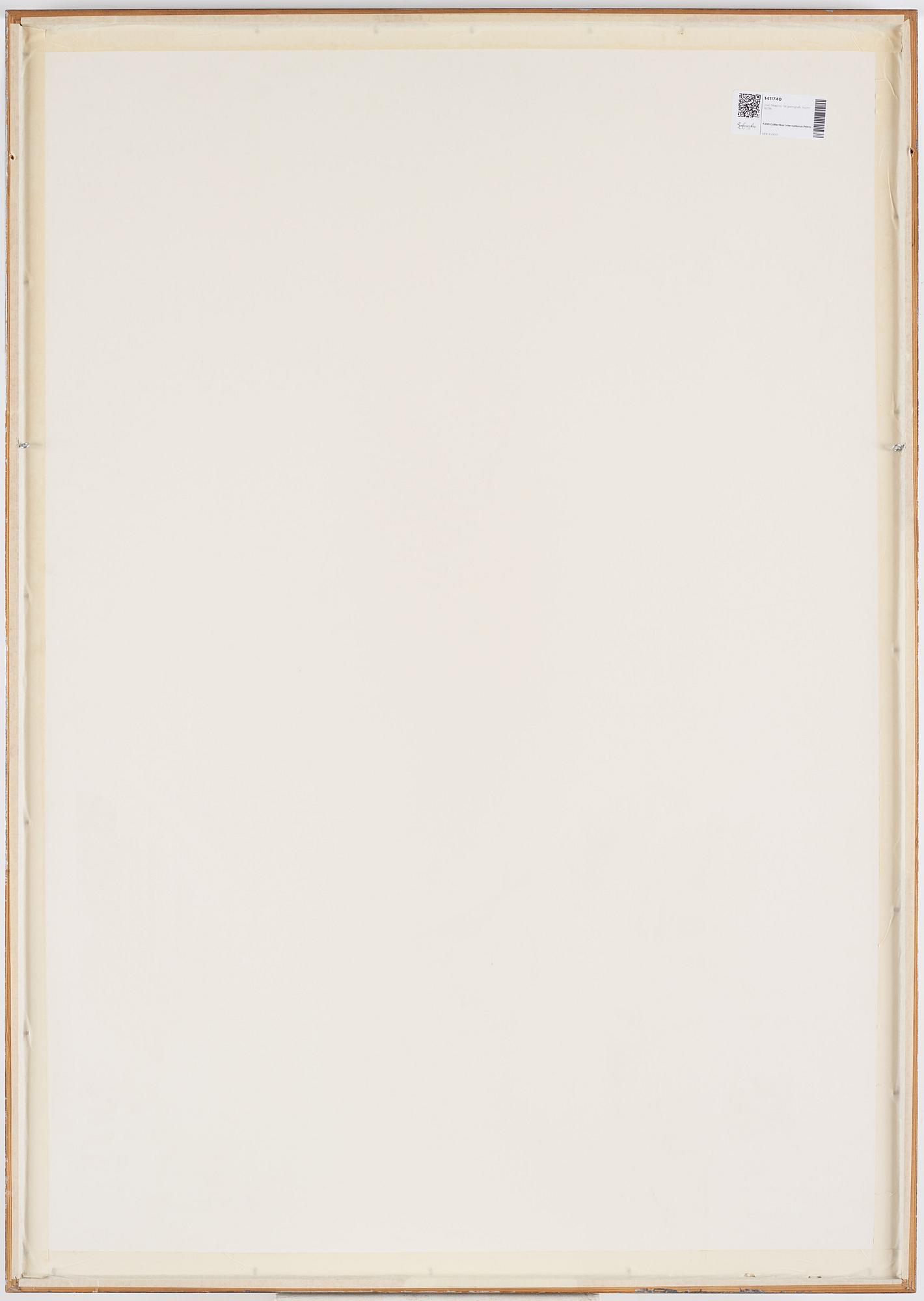 Joel Shapiro, pochoir in colours, 1990. Signed and numbered 18/36.