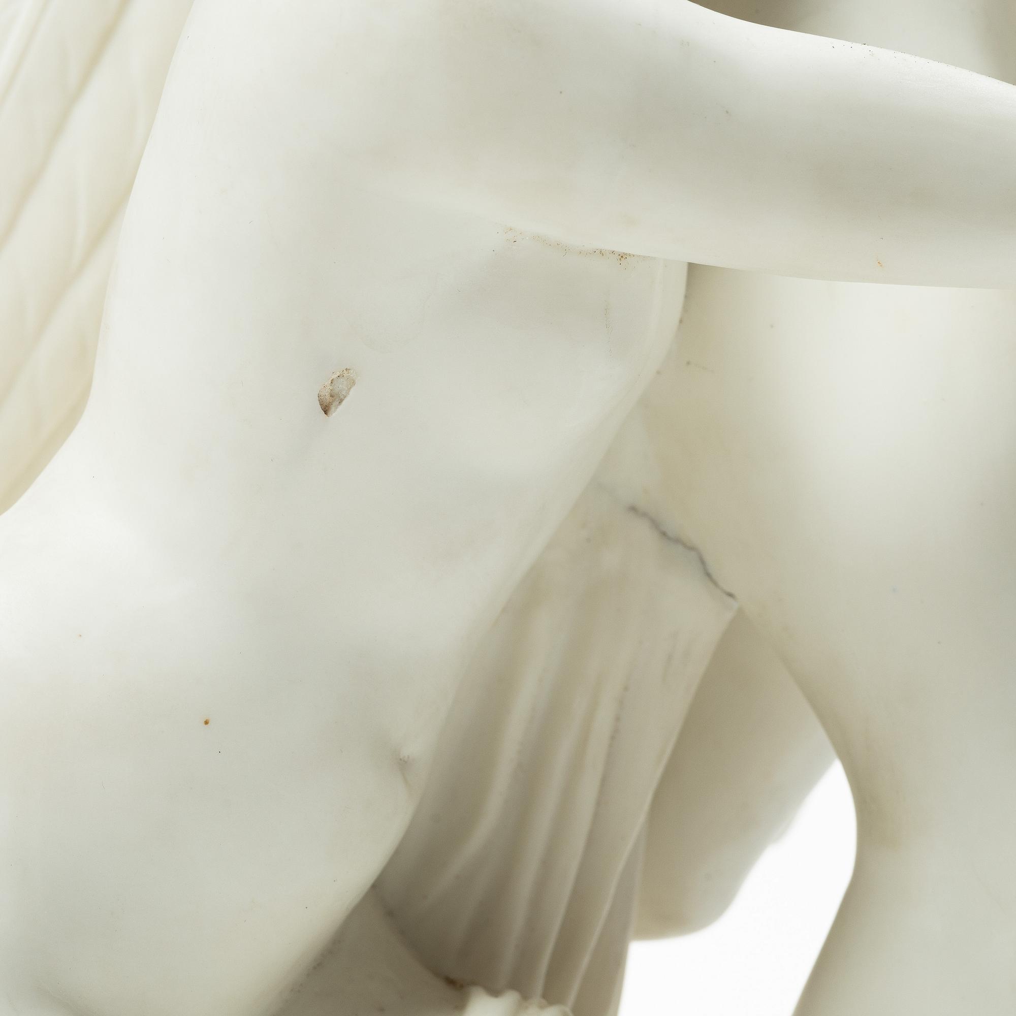 Johan Tobias Sergel, after, "Amor and Psyche", figurine, parian, early 20th century.