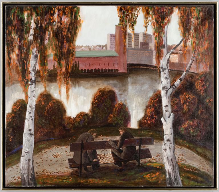 MARIA BOCZEWSKA, olja på duk. Sign.