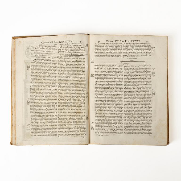 History of the Popes up to and including Innocent XI, born Odescalchi, 1687-90.