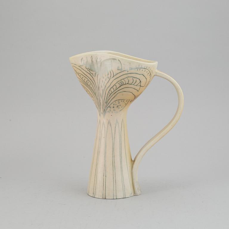 Birger Kaipiainen, a stoneware ewer, Arabia, Finland 1930's.