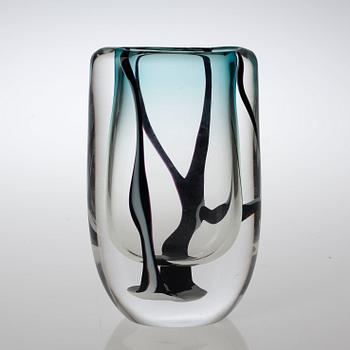 A Vicke Lindstrand glass vase, 'Winter', Kosta, Sweden 1950's.