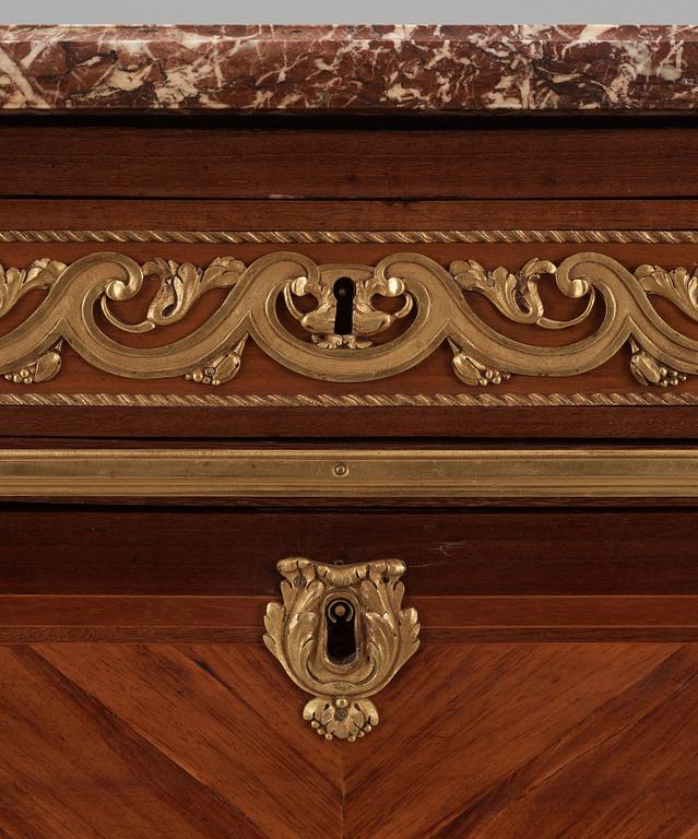 A Louis XVI secretaire by P Pioniez.