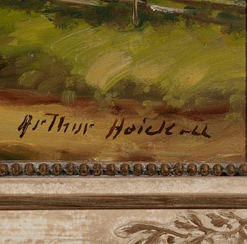 ARTHUR HEICKELL, olja på duk, signerad, 1900-talets första hälft.