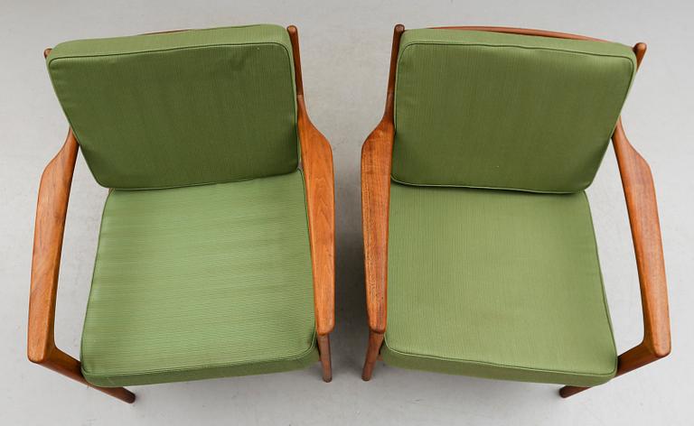 FÅTÖLJER, 1 par, "USA 75", Folke Ohlsson, Dux, 1900-talets andra hälft.