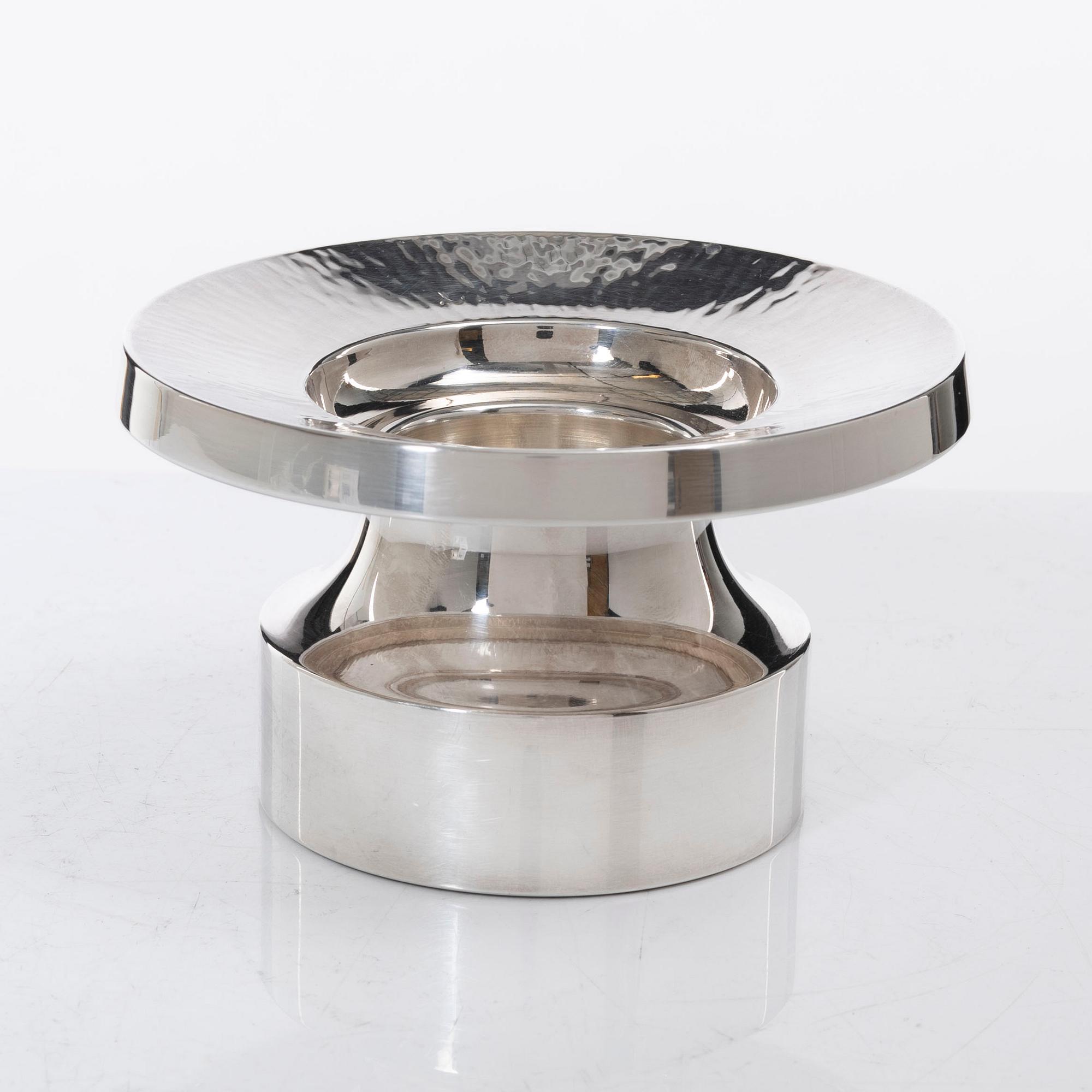 Eric Löfman, a silver candlestick, company MGAB, Uppsala 1974.