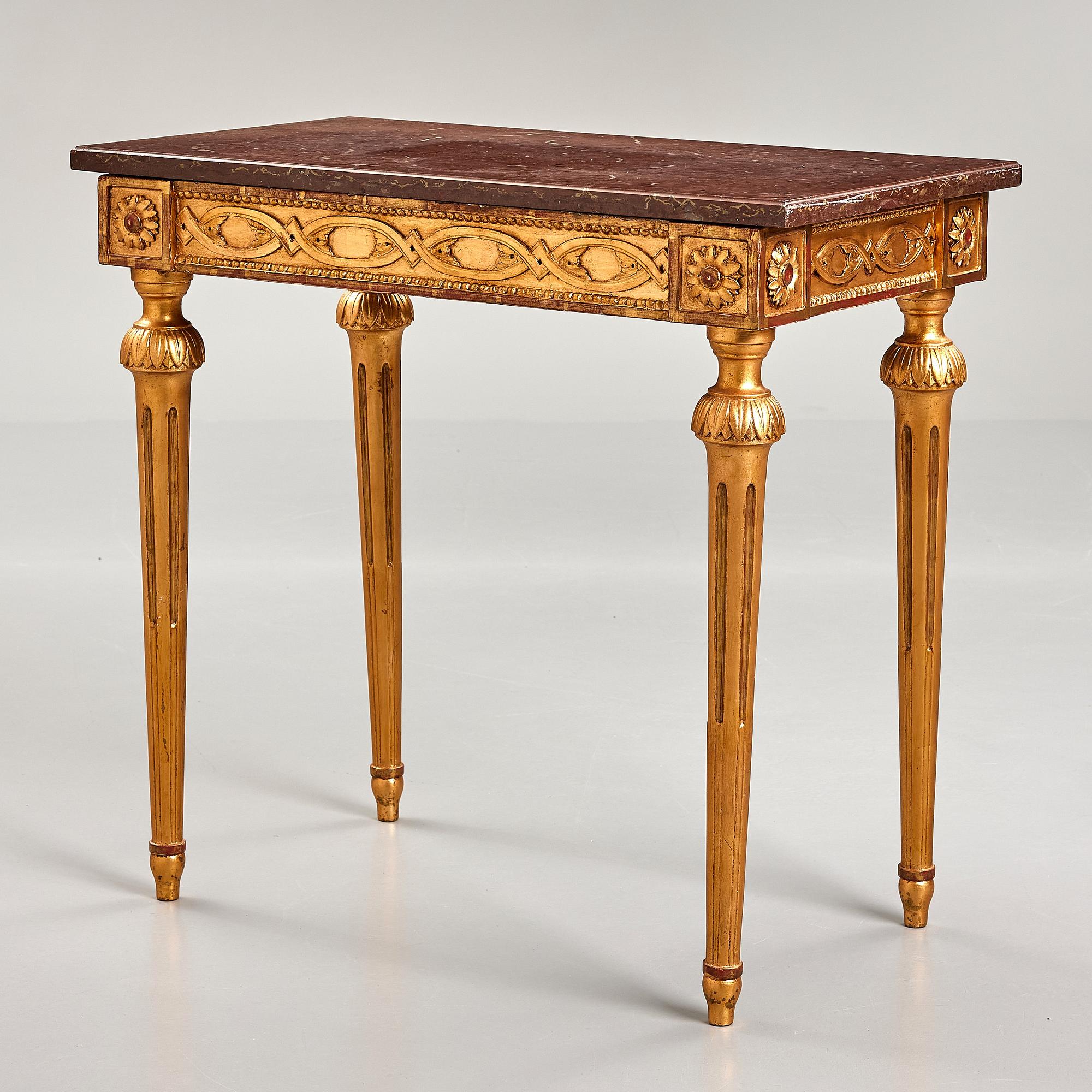 A late Gustavian 18th century console table.