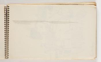 Lotte Laserstein, 10 små skissblock med teckningar.