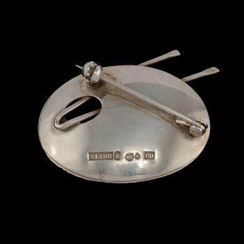 BROSCH, silver, Alton, Falköping, 1955. Vikt 8 g.