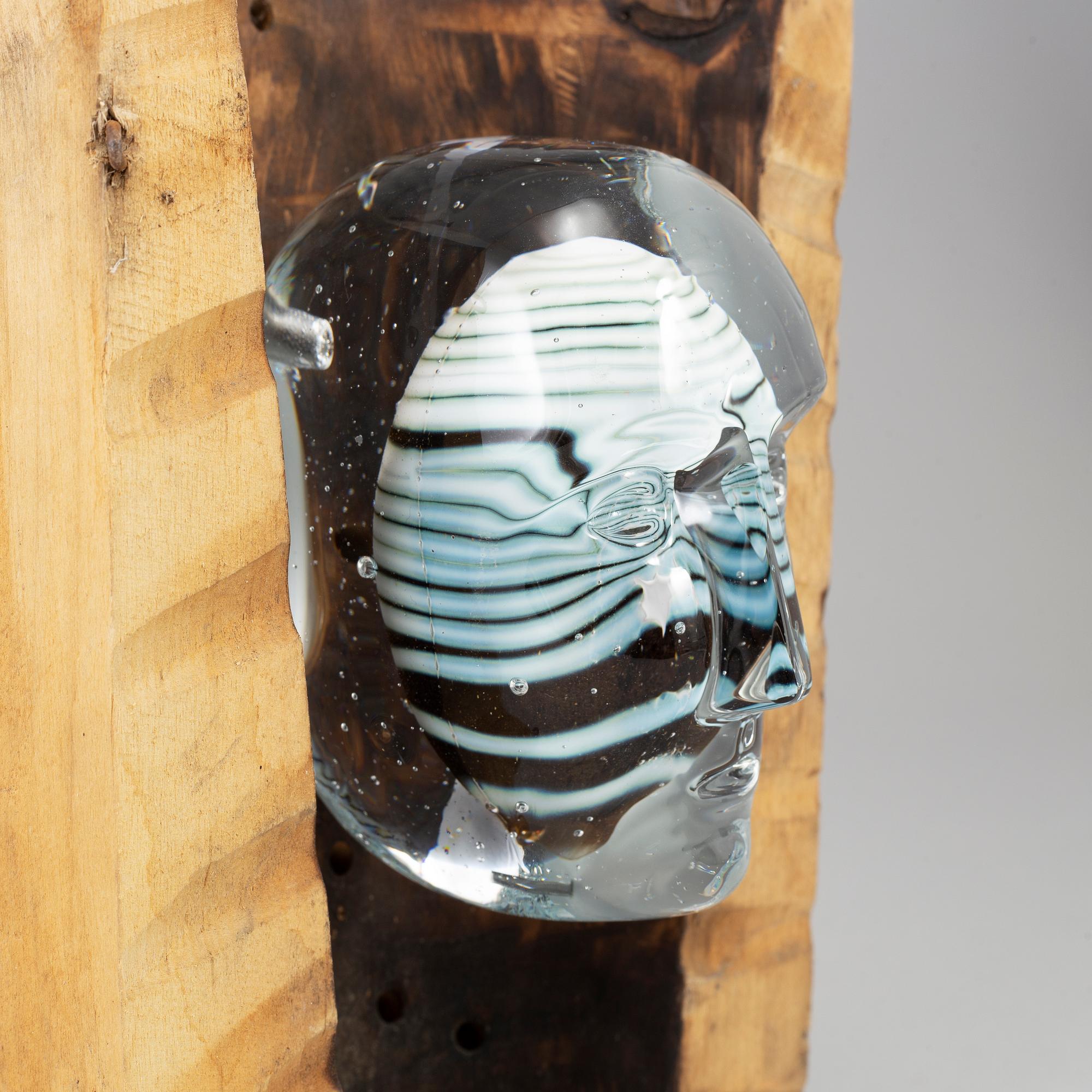 BERTIL VALLIEN, skulptur, glas, Kosta Boda, signerad.