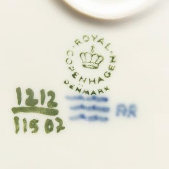 Arnold Krog servis 42 dlr "Blå vifte" Royal Copenhagen Danmark porslin 1900-talets andra hälft.