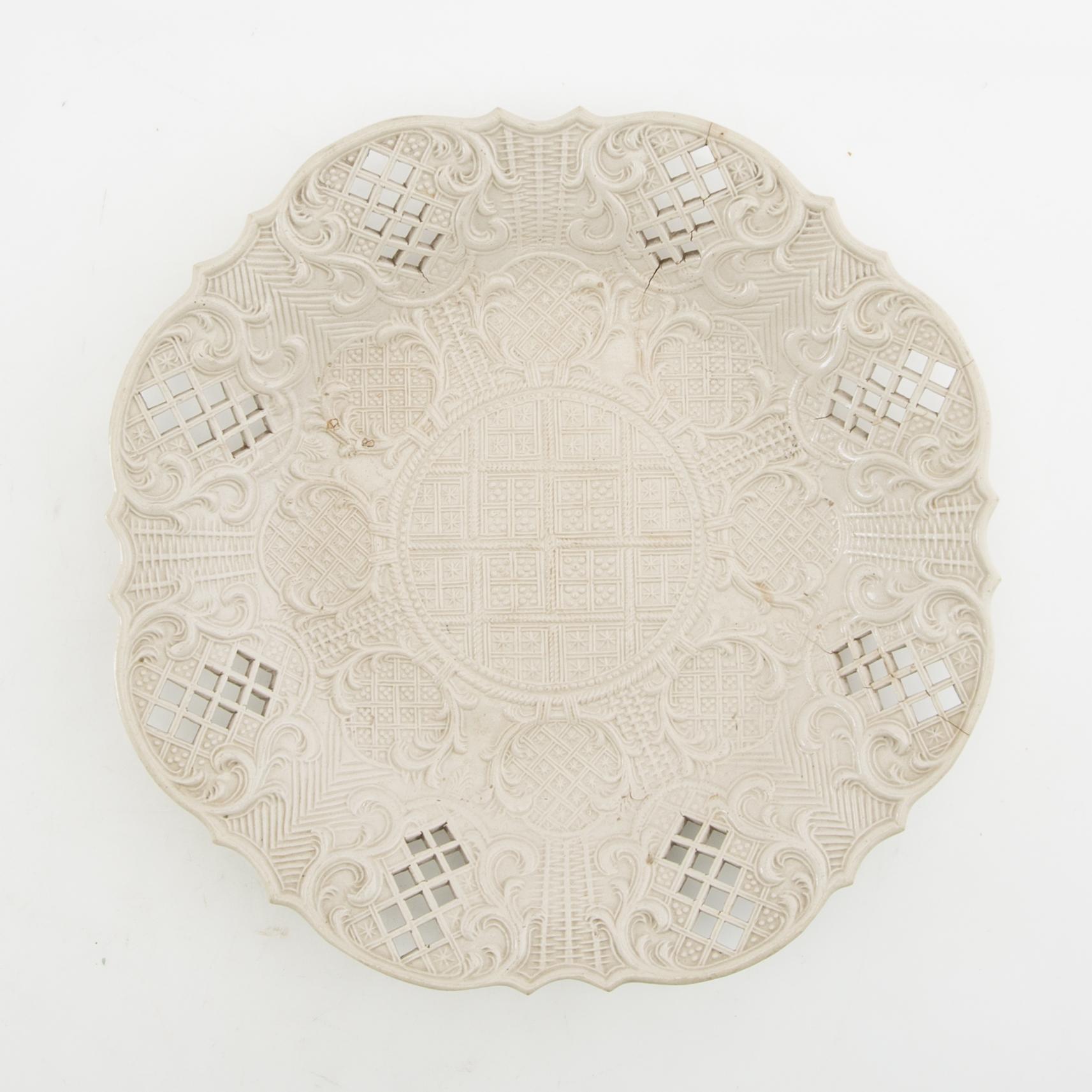 Fat Staffordshire England 1700-talets andra hälft saltglaserat stengods.