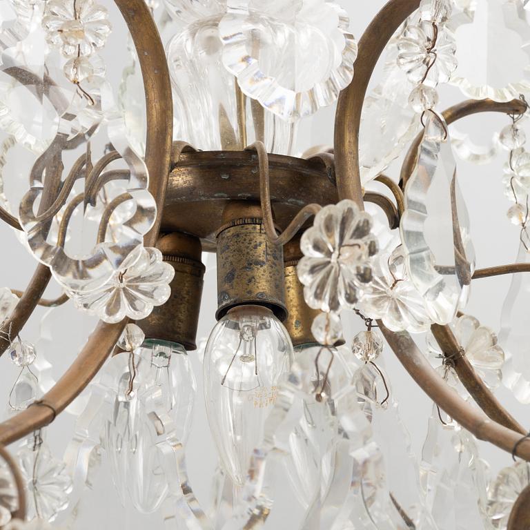 Ljuskrona, rokokostil, 1900-talets första hälft.