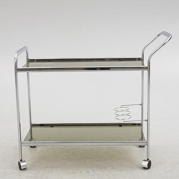 A serving trolley, 1980s.