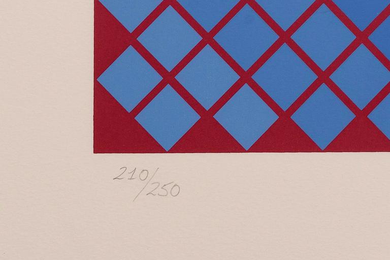 Victor Vasarely, serigraph in colours singed and numbered 210/250.