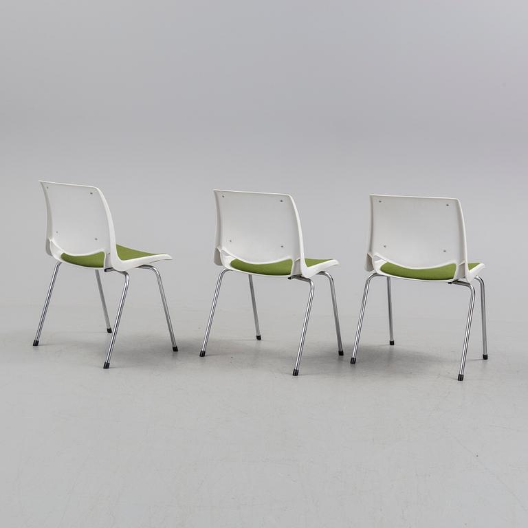 BENDT WINGE, a set of three chairs, Norway, 1970s.