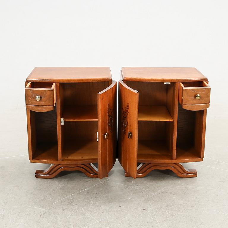 Nightstands, a pair, 20th century.