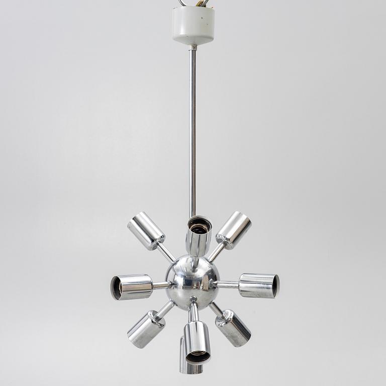 Ceiling lamp, Sputnik model 21416, probably Poland, second half of the 20th century.