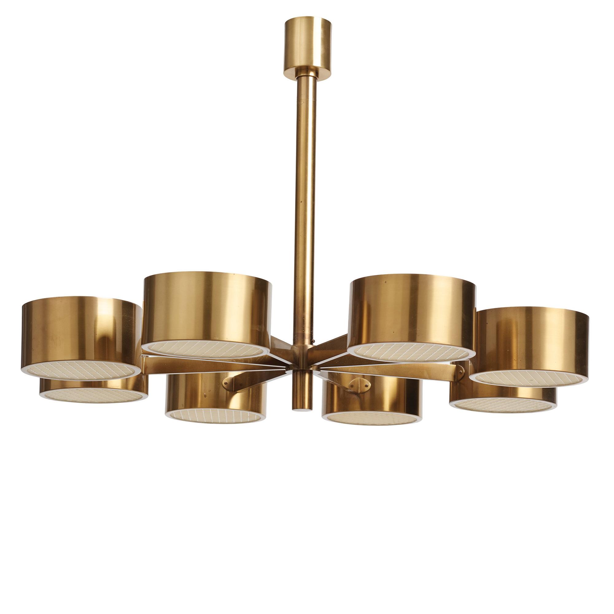 Hans-Agne Jakobsson, a ceiling lamp, Hans-Agne Jakobsson AB, Markaryd, 1950s.