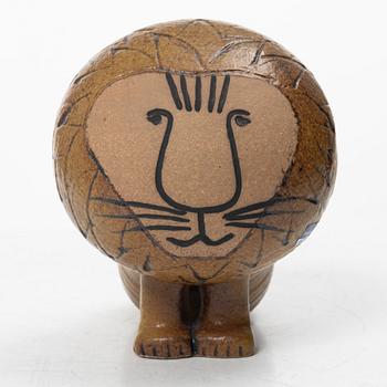Lisa Larson, A stoneware 'Lejon midi' figurine, Gustavsberg, Sweden.